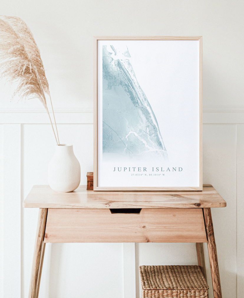 Jupiter Island Map Print