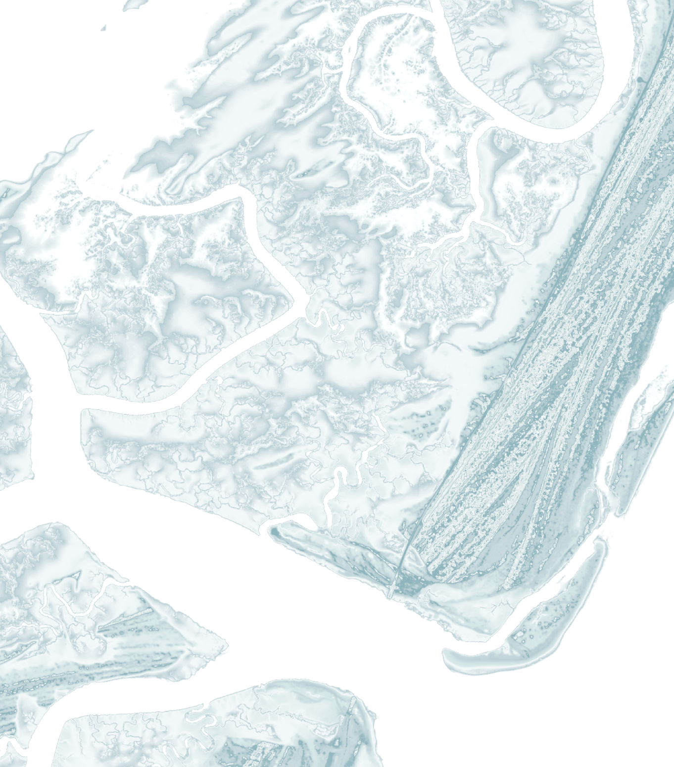 Hunting Island Map Print