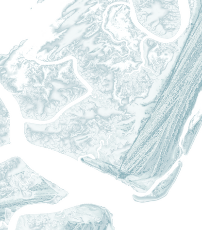 Hunting Island Map Print