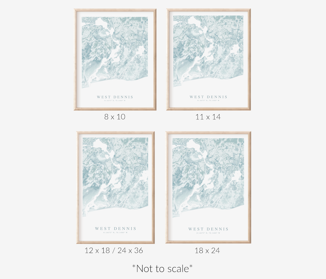 West Dennis Map Print