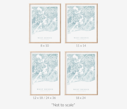 West Dennis Map Print