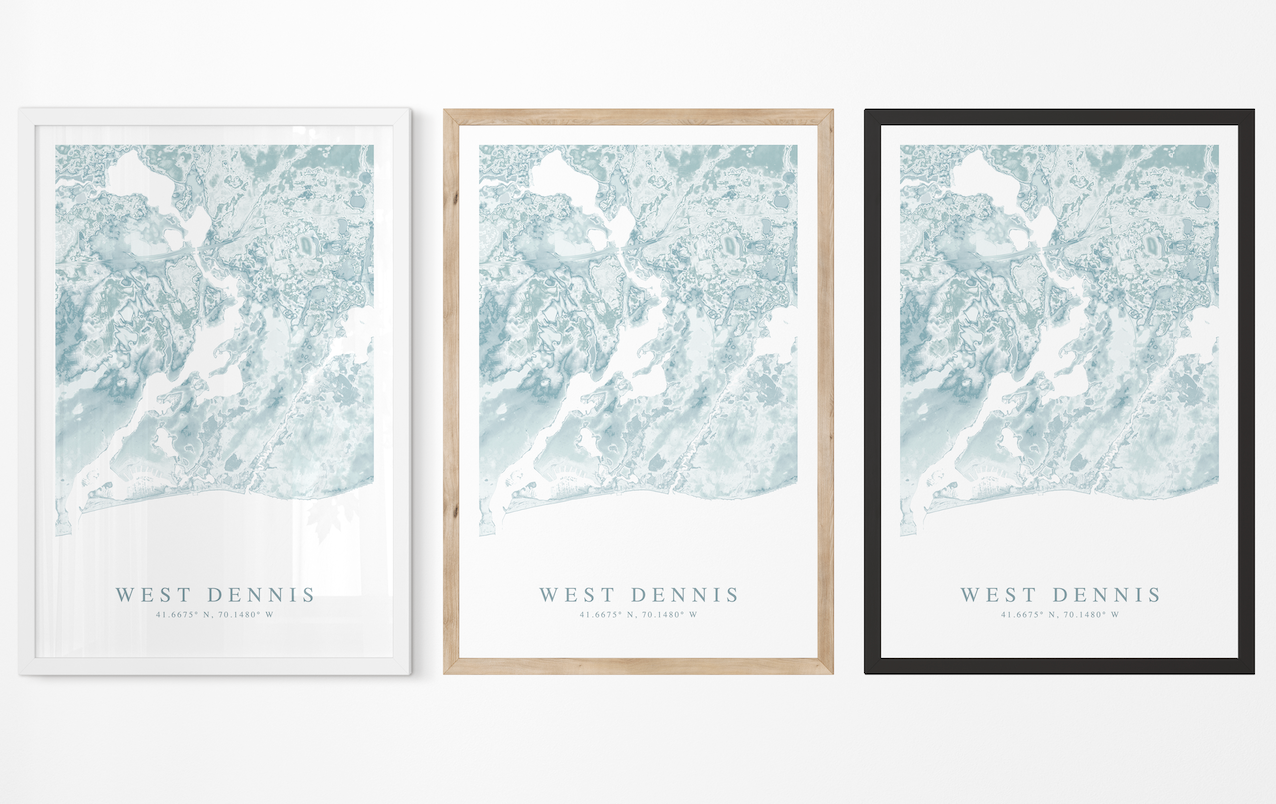 West Dennis Map Print