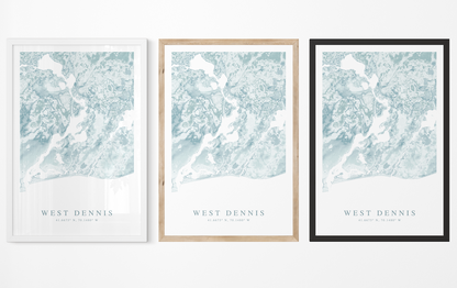 West Dennis Map Print