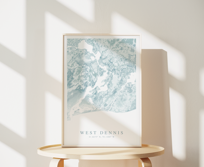 West Dennis Map Print