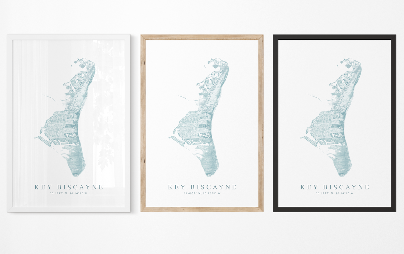 Key Biscayne Map Print