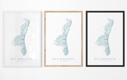 Key Biscayne Map Print