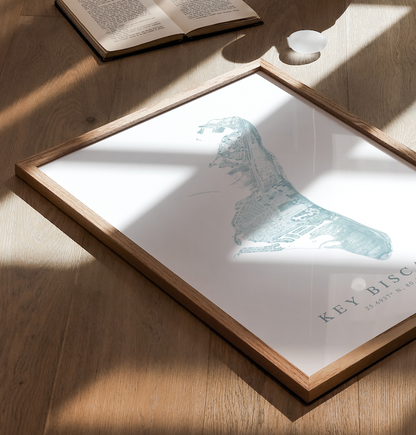 Key Biscayne Map Print
