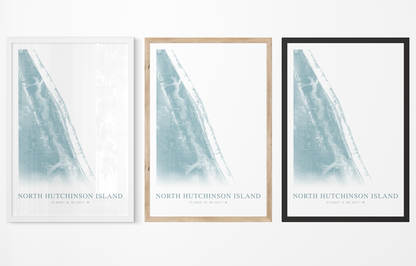 North Hutchinson Island Map Print