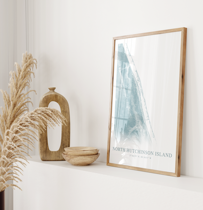 North Hutchinson Island Map Print