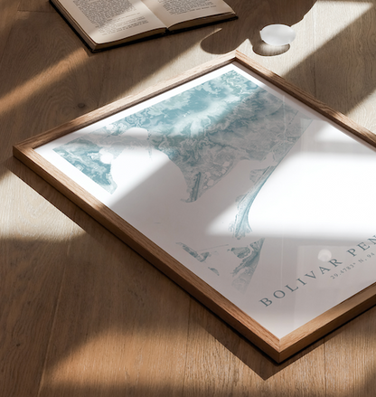 Bolivar Peninsula Map Print