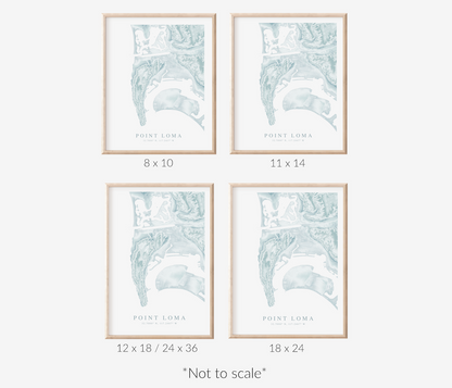 Point Loma Map Print