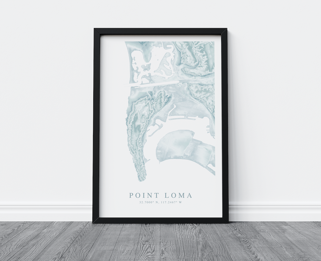 Point Loma Map Print
