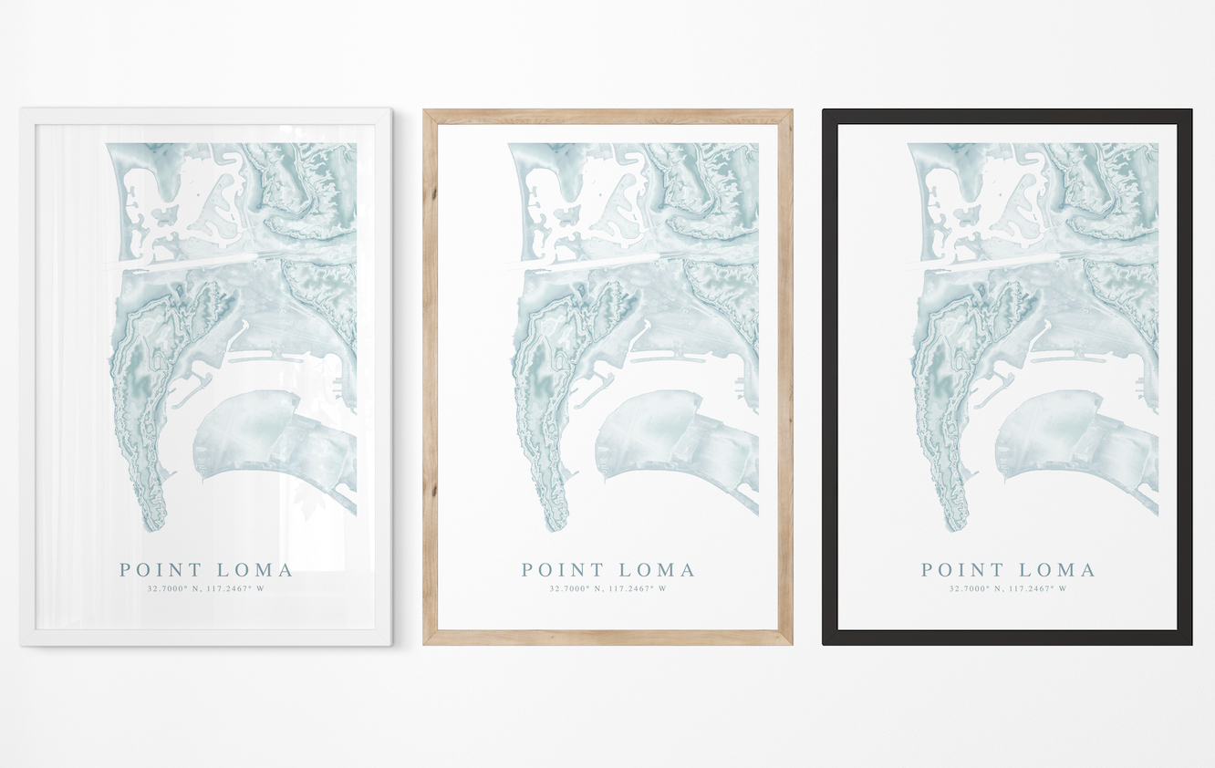 Point Loma Map Print