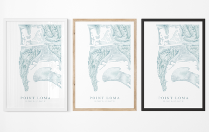 Point Loma Map Print