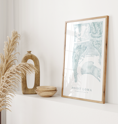 Point Loma Map Print