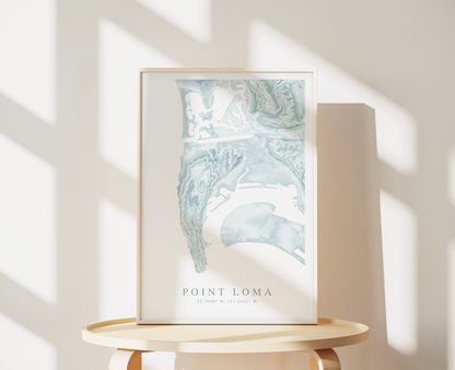Point Loma Map Print