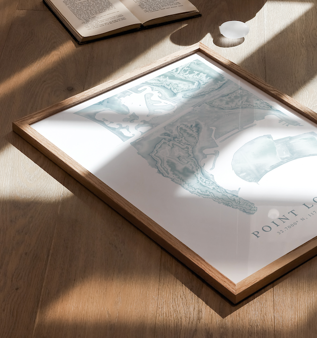 Point Loma Map Print