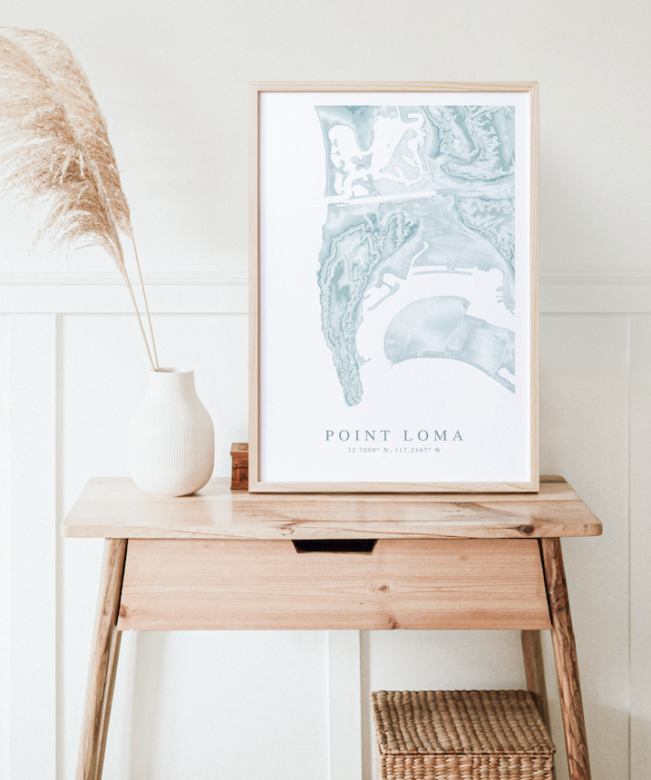 Point Loma Map Print