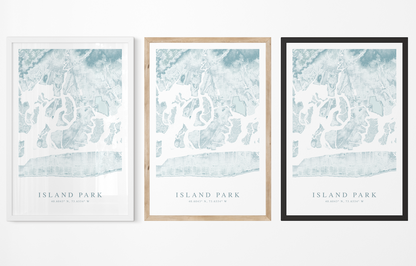 Island Park Map Print
