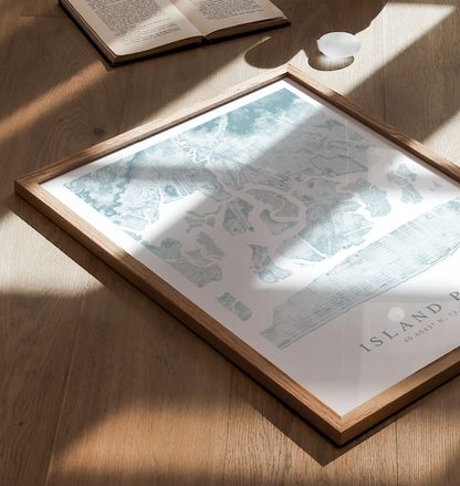 Island Park Map Print