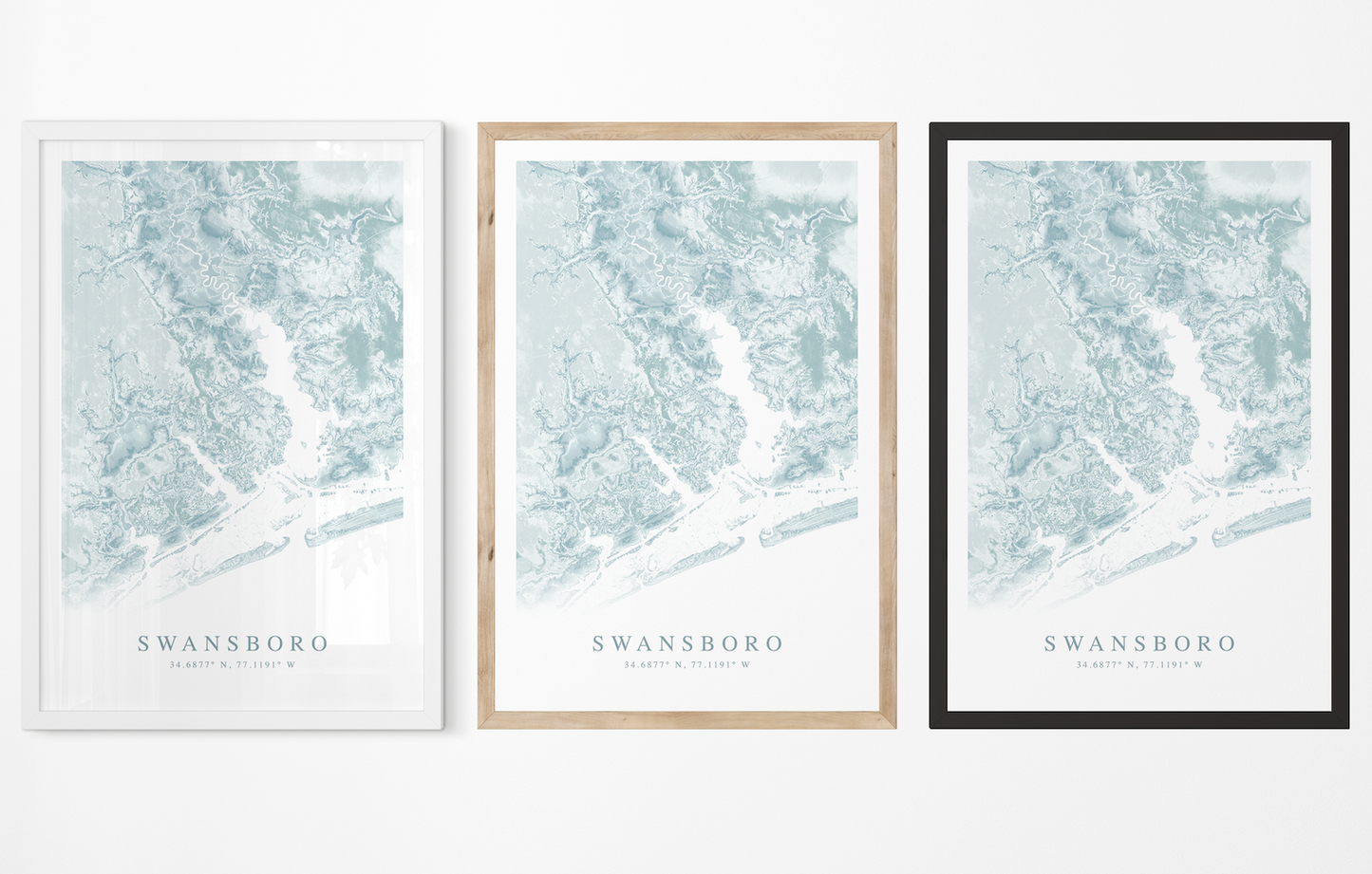 Swansboro Map Print