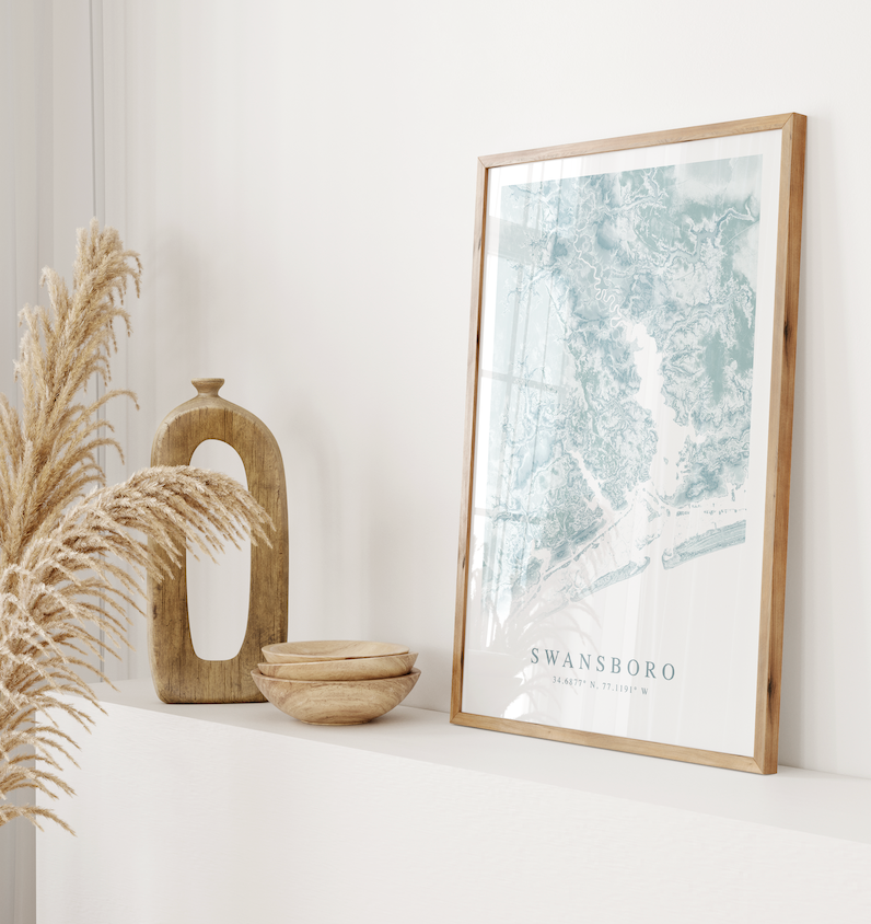 Swansboro Map Print
