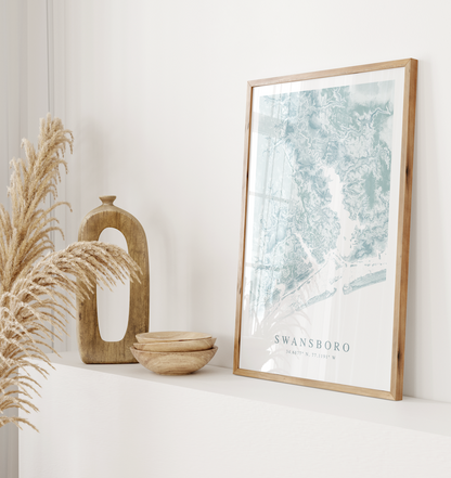 Swansboro Map Print