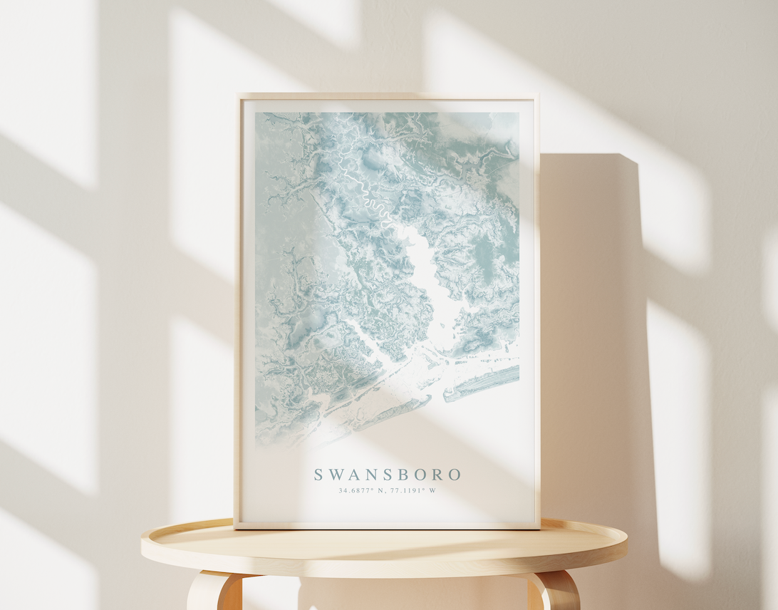 Swansboro Map Print
