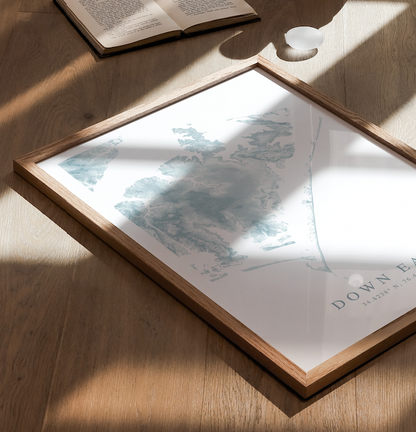 Down East NC Map Print