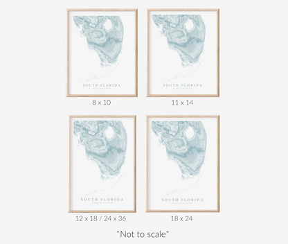 South Florida Map Print