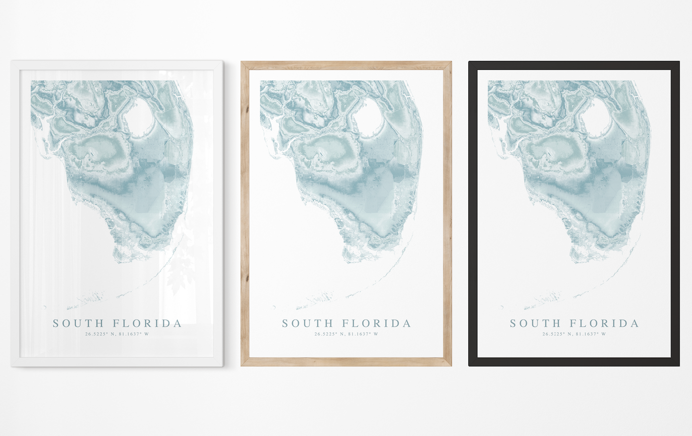 South Florida Map Print