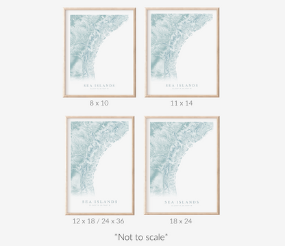 Sea Islands SC & GA Map Print