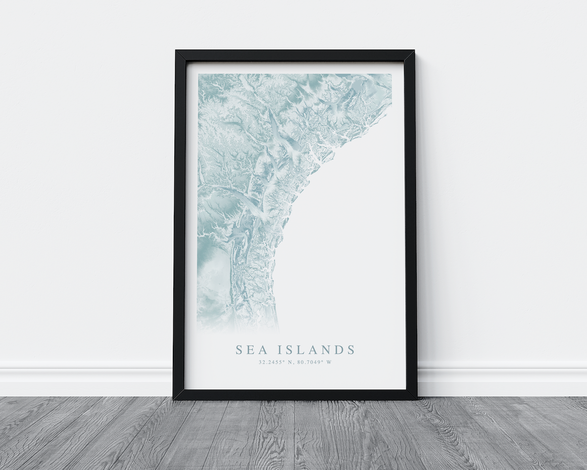 Sea Islands SC & GA Map Print