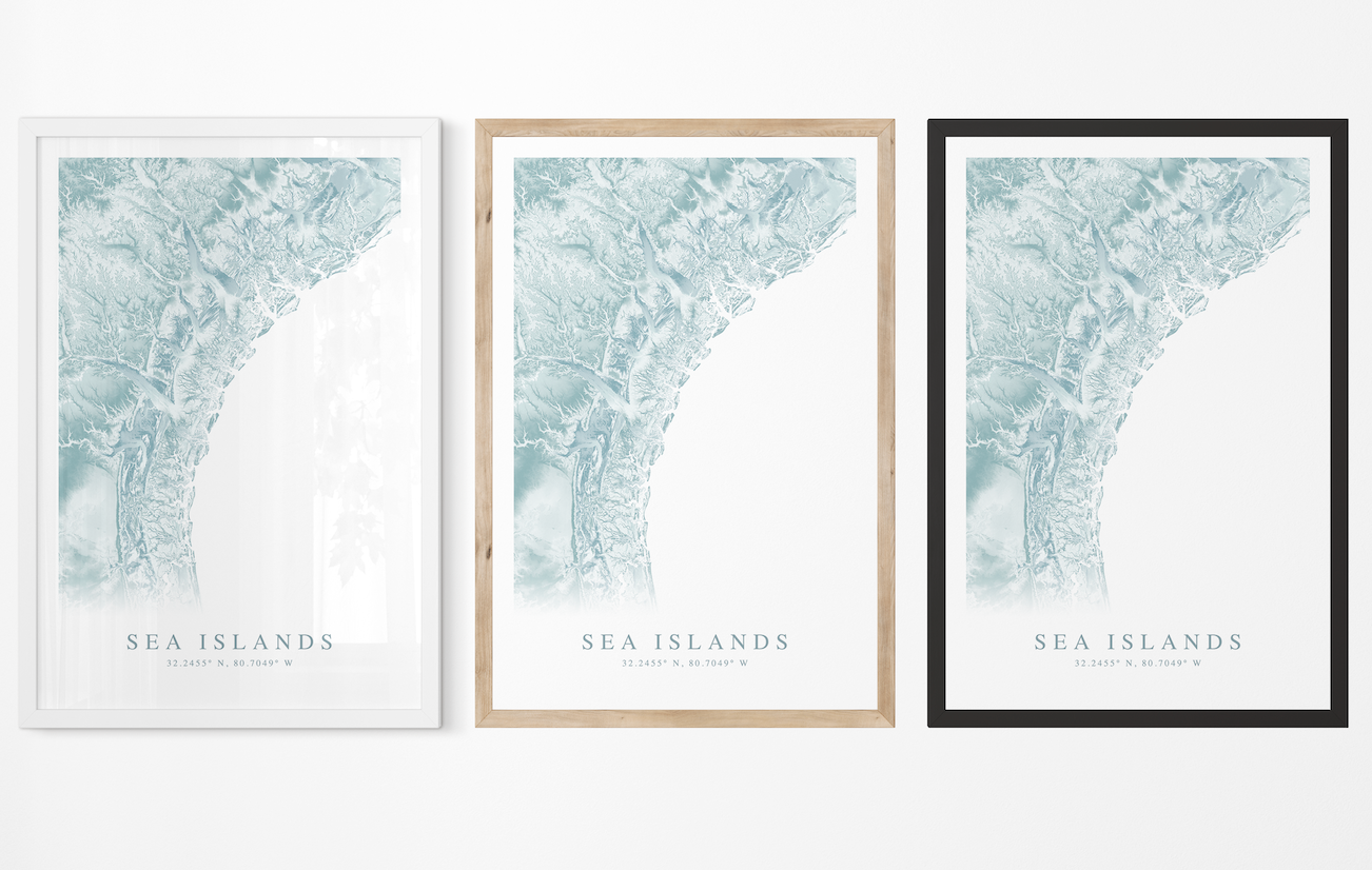 Sea Islands SC & GA Map Print