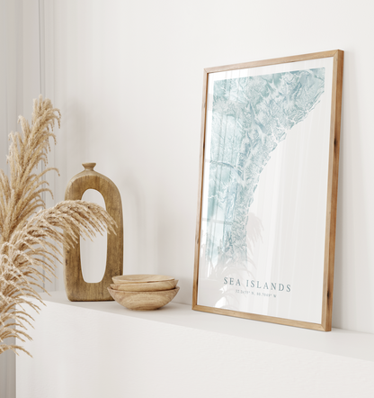 Sea Islands SC & GA Map Print