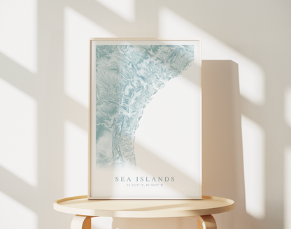 Sea Islands SC & GA Map Print