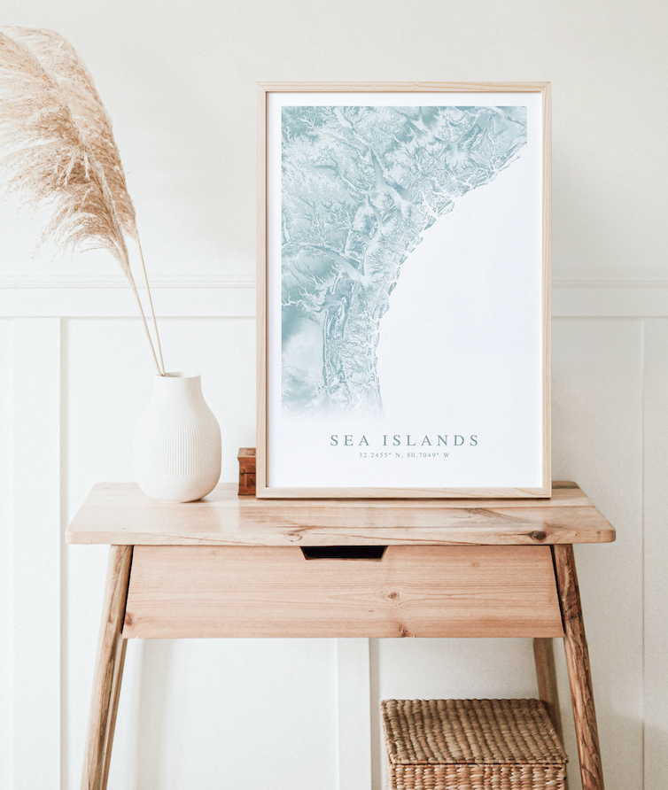 Sea Islands SC & GA Map Print