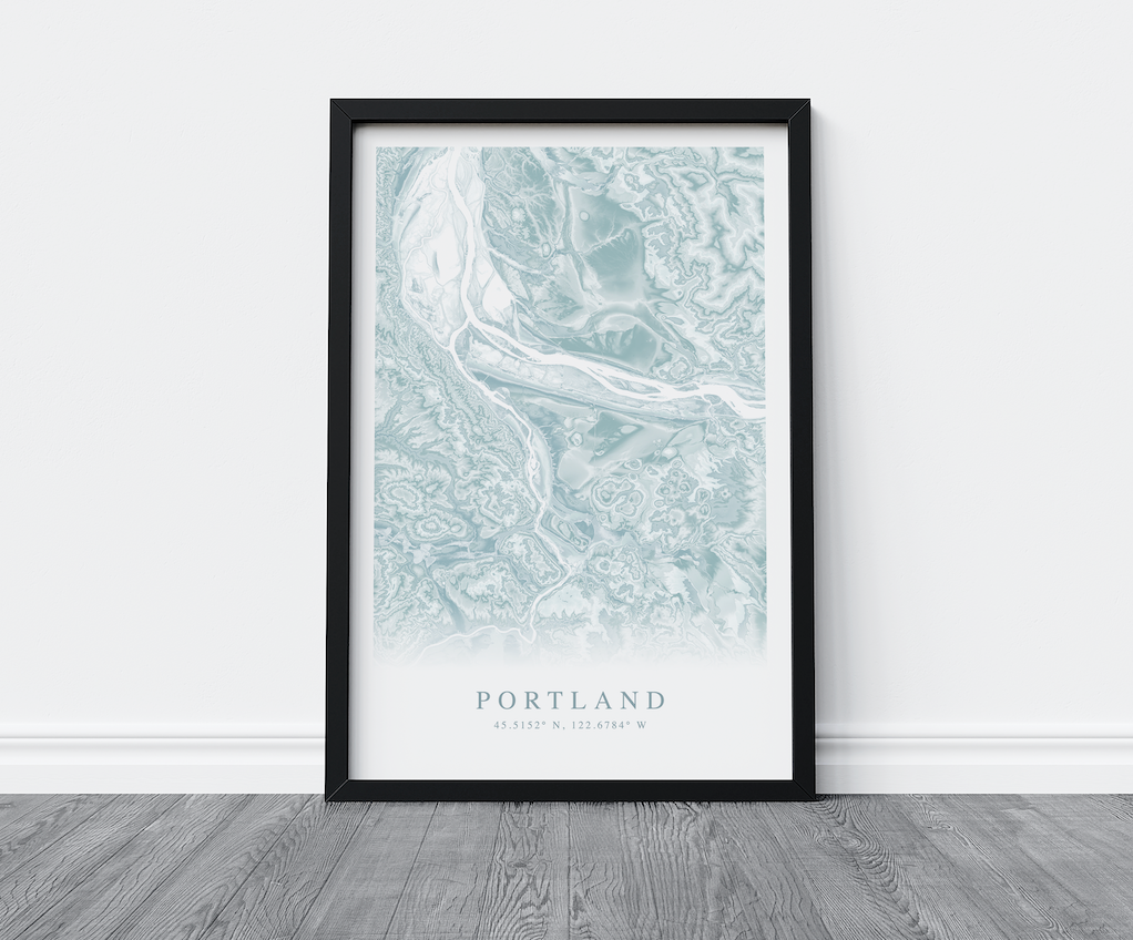 Portland OR Map Print