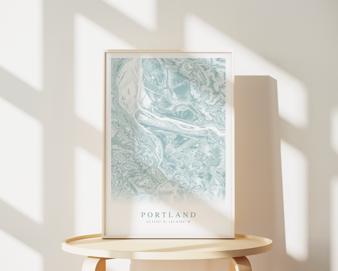 Portland OR Map Print