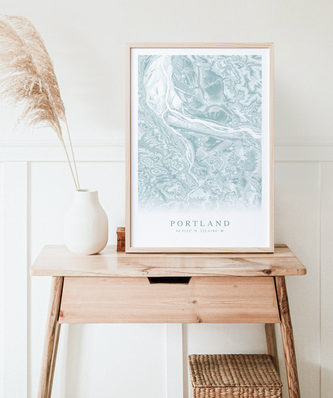 Portland OR Map Print