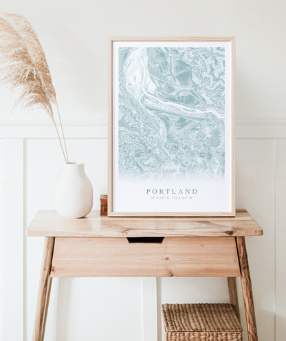 Portland OR Map Print