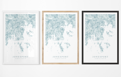 Jonesport Map Print