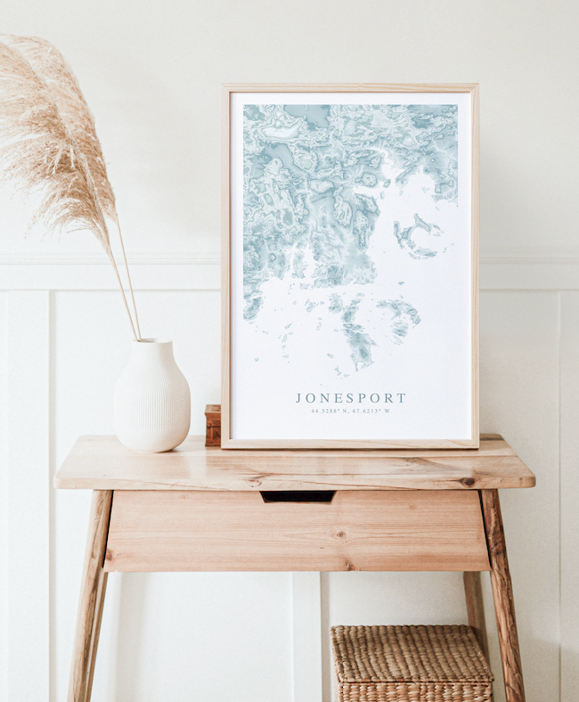 Jonesport Map Print