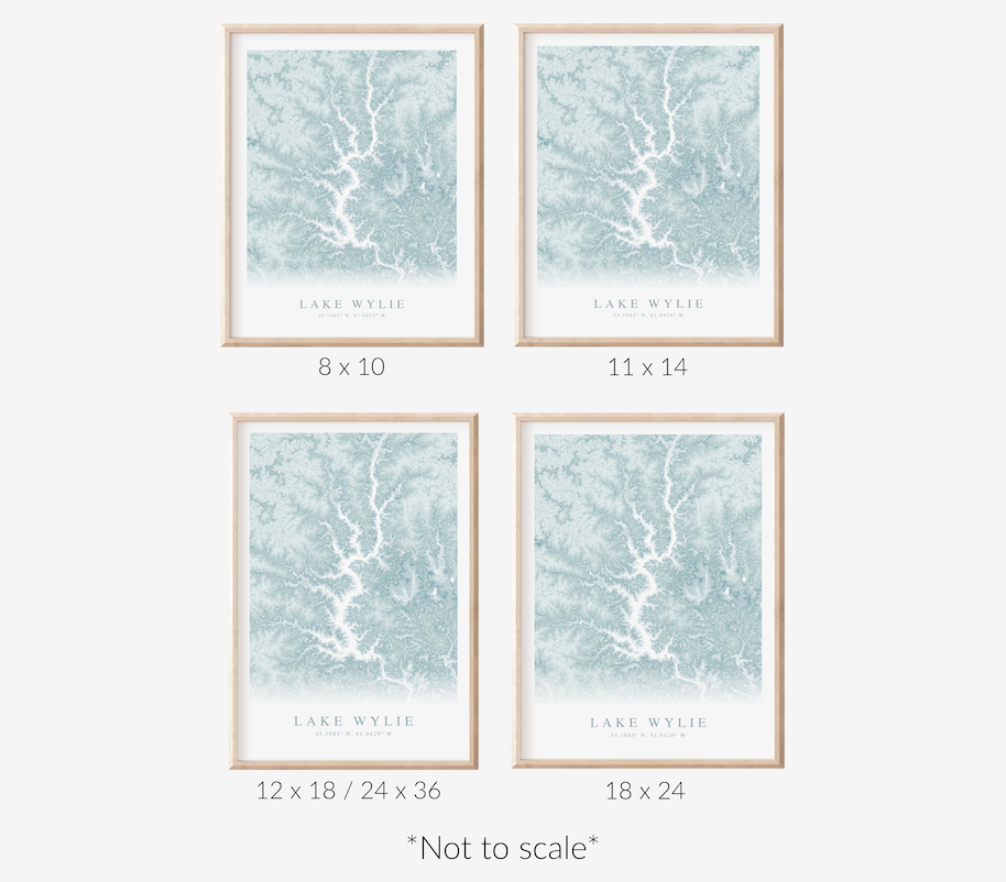 Lake Wylie Map Print