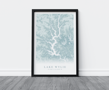 Lake Wylie Map Print