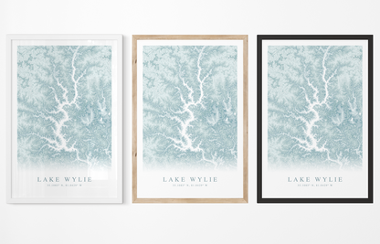 Lake Wylie Map Print