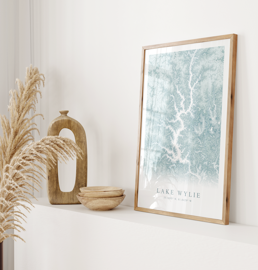 Lake Wylie Map Print