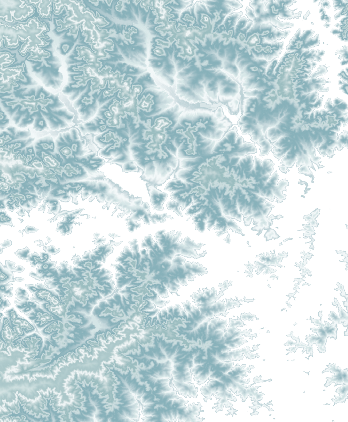 Lake Hartwell Map Print