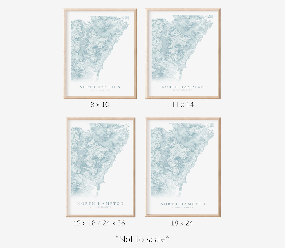 North Hampton NH Map Print