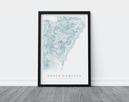 North Hampton NH Map Print